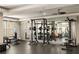 Community fitness center featuring weightlifting equipment and mirror views at 1225 Westchester Ne Rdg, Atlanta, GA 30329