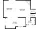 Detailed floor plan of the second floor featuring a kitchen, dining area, living room and foyer at 2375 Justine Ter, Lithia Springs, GA 30122
