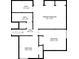 Third-floor layout showcases a primary bedroom, two additional bedrooms, and two bathrooms at 2375 Justine Ter, Lithia Springs, GA 30122