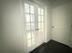 Home office featuring french doors providing privacy and style with a view into the office space at 1649 Auburn Ridge Way, Dacula, GA 30019