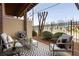 Relaxing patio with comfortable seating and a decorative rug, perfect for enjoying the outdoors with friends at 791 Wylie Se St # 105, Atlanta, GA 30316