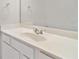 Bright bathroom featuring a white vanity with a large mirror and modern fixtures at 3605 Summit Gate Dr, Suwanee, GA 30024