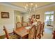 Spacious dining room with hardwood floors and stainless steel appliances nearby at 2000 Stethem Ferry Rd, Johns Creek, GA 30022