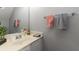 Bathroom featuring a mirror, sink, and towels at 1741 Stanwood Dr, Kennesaw, GA 30152