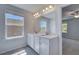 Bathroom featuring dual sinks and natural light from a window at 237 Chiswick Loop, Stockbridge, GA 30281