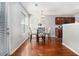 Breakfast nook featuring wood floors, natural light, and seating for four at 1921 Boulder Gate Dr, Ellenwood, GA 30294