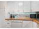 White cabinets and stainless steel appliances in this freshly renovated kitchen at 5558 Kingsport Dr # 27, Atlanta, GA 30342