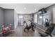 Spacious home gym featuring mirrors, ample lighting, and modern exercise equipment at 933 Vistavia Cir, Decatur, GA 30033
