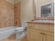Bathroom with tiled shower-tub combo and vanity at 2554 Emerald Dr, Jonesboro, GA 30236