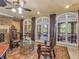 Living area features fireplace, seating, and access to outdoor space at 2554 Emerald Dr, Jonesboro, GA 30236