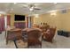 Spacious living room with plush seating and entertainment center at 2554 Emerald Dr, Jonesboro, GA 30236