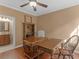 Office space with dual desks and built-in bookshelf at 2554 Emerald Dr, Jonesboro, GA 30236