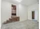 Bonus room featuring brick platform and stairs leading to the back of the house at 5809 Warren Farm Sw Rd, Powder Springs, GA 30127