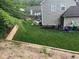 Well-maintained backyard with a patio set, and a retaining wall with fresh mulch at 3952 Rhyne Way, Smyrna, GA 30082