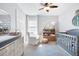 This Bedroom features a crib, changing table, comfy chair, and plenty of storage at 3952 Rhyne Way, Smyrna, GA 30082