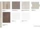 Selection of interior finishes with flooring, backsplash, countertop, and cabinet options for the home at 1689 Lansmere Sw St, Marietta, GA 30008