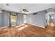 Inviting living room featuring hardwood floors, natural light, and neutral paint colors, creating a warm atmosphere at 1315 Woodland Sw Dr, Oxford, GA 30054