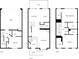 Detailed floor plan showcasing the first, second and third stories of the house at 2251 Limehurst Ne Dr, Atlanta, GA 30319