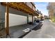 Attached garage with wood beam supports in a row of garages at 2251 Limehurst Ne Dr, Atlanta, GA 30319