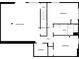 Floorplan of the basement with Gathering room, storage and two bedrooms at 4254 Timber Trace Rd, Loganville, GA 30052