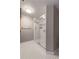 Contemporary bathroom boasts seamless glass shower and contrasting black and white tile at 199 14Th Ne St # 1704, Atlanta, GA 30309