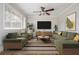 Comfortable living room with stylish furnishings and a modern TV at 2542 Warwick Ne Cir, Atlanta, GA 30345