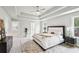 Spacious primary bedroom suite with tray ceiling and neutral colors, and large windows at 3119 Stonegate Sw Dr, Atlanta, GA 30331