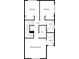 Upper floor layout with primary and secondary bedrooms, bathrooms, and walk-in closet at 3180 Oakley Pl, Union City, GA 30291