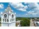 The historic courthouse clock tower with a view of the city skyline at 460 Rabbit Run, Mcdonough, GA 30252