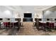 Theater room featuring comfortable seating, a large screen, and modern decor at 400 W Peachtree Nw St # 1408, Atlanta, GA 30308