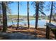 Picturesque lake view from deck with boats docked in the background at 5400 Kings Camp Rd Se B-34, Acworth, GA 30102