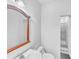 Small bathroom with a glass shower door at 1869 Appaloosa Mill Ct, Buford, GA 30519