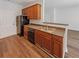 Kitchen with stainless steel sink and wood cabinets at 3677 Utoy Sw Dr, Atlanta, GA 30331