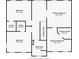 Second floor layout including a primary bedroom with closet, primary bathroom, two bedrooms, and a shared bathroom at 972 Oakley Ln, Sugar Hill, GA 30518