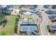 Aerial view of community amenities including a pool, tennis courts and a playground at 5424 Gallagher Ct, Powder Springs, GA 30127