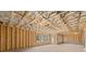 Spacious unfinished room with a door, window, and exposed framing, perfect for customization and future expansion at 5424 Gallagher Ct, Powder Springs, GA 30127