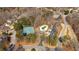 Aerial view showcases community pool, tennis courts, and manicured landscaping, offering recreational amenities at 3699 Fowler Rdg, Douglasville, GA 30135