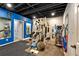 A home gym features work out equipment and mirrors at 3699 Fowler Rdg, Douglasville, GA 30135