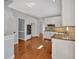 Modern kitchen featuring custom white cabinets and stainless steel appliances at 3699 Fowler Rdg, Douglasville, GA 30135