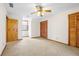 This bedroom features two closets and a window at 50 Stonington Pl, Marietta, GA 30068