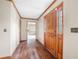 Welcoming foyer with hardwood flooring and a view into other rooms of the home at 50 Stonington Pl, Marietta, GA 30068