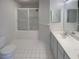 Clean bathroom featuring a shower-tub combination and a spacious vanity at 890 Abbotts Mill Ct # 75, Duluth, GA 30097