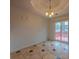 Bright dining area with sliding glass doors leading to a deck at 4096 Mistymorn Ln, Powder Springs, GA 30127