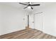 Spacious bedroom with a ceiling fan and a closet with bi-fold doors at 3367 Spring Meadow Ct, Tucker, GA 30084