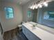 Bright bathroom with a garden view at 521 Country Lake Dr, Mcdonough, GA 30252