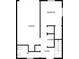 Basement floorplan with bedroom, garage, laundry, WC, and foyer at 212 Riverstone Commons Cir, Canton, GA 30114