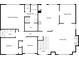 First floor plan boasting an open kitchen, dining and living rooms, plus primary and secondary bedrooms at 4905 Ascot Nw Blf, Acworth, GA 30102