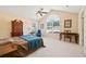 Spacious bedroom with vaulted ceiling, lots of natural light, and neutral carpet at 2160 Carefree Cir # 9, Marietta, GA 30062