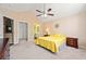 Main bedroom with adjoining bathroom and closet; neutral colors with ceiling fan and lots of light at 2160 Carefree Cir # 9, Marietta, GA 30062