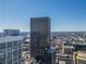 An aerial view showing a downtown cityscape with the blue sky overhead at 20 Marietta Nw St # 15D, Atlanta, GA 30303